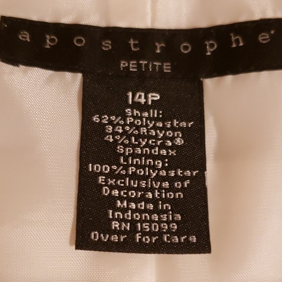 Apostrophe Petite Cream / Ivory Aline Skirt 14P - Picture 3 of 4